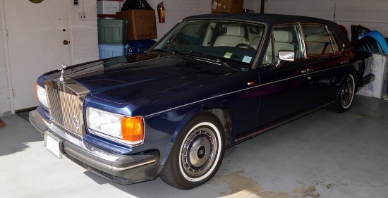 1991 Rolls Royce Silver Spur II, Midnight Blue, 86,601 Original Miles, 6.8L V8 OHV 16V Turbo, BP 5%