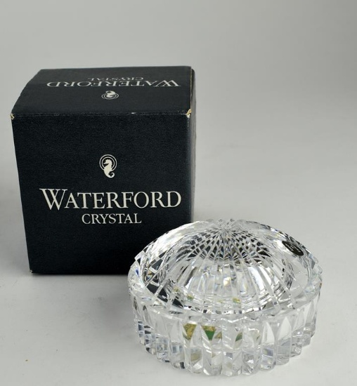 Lidded Waterford Crystal Dish w/ Box