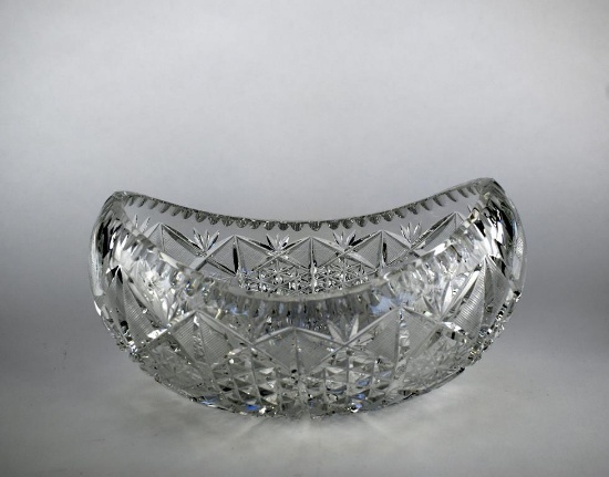 Elegant Antique 11” Cut Glass Bowl