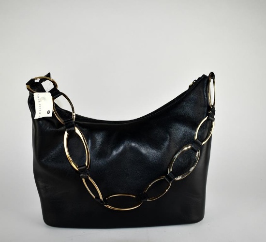 Black Leather Gucci Handbag