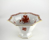 Herend Octagonal Footed Oriental Bowl