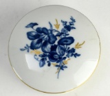 Small Round Meissen Aquatinta Lidded Trinket Dish