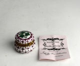 Petite Limoge “The Ivy Vine of Friendship” Porcelain Box