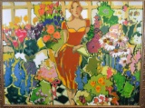 Claudette Castonguay (Canadian, 1949) “Florence” Acrylic on Canvas, Signed Lower Right