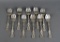 Lot of Ten Silver Plate Dessert Forks by R. Wallace