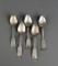 Set of Five Antique R. & W. Wilson, Philadelphia Coin Silver Spoons