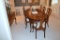 Elegant Queen Anne Style Banded Mahogany Dining Table by Councill Furniture w/ Protective Pads Set