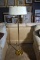 Brass Two-Light Floor Lamp