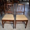 Pair of Old Mahogany Dining Side Chairs