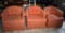 Lot of Three Faded Club Chairs by Shuford Furniture