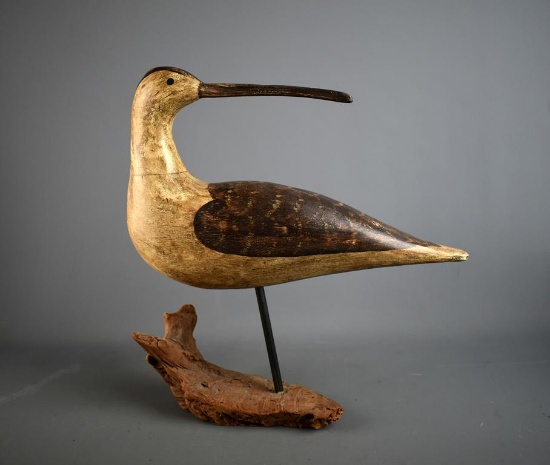 Bob Booth, Chincoteague, VA Curlew Carved Bird Art