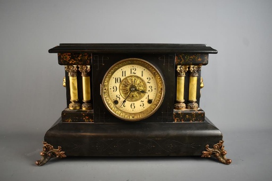 Antique Seth Thomas Pillared Mantle Clock