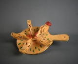 Primitive Style Pecking Chickens Children's Toy