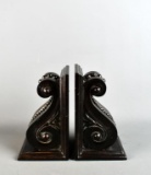 Pair of Contemporary Corbel Style Resin Bookends