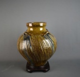 Beautiful Handthrown Adrienne Dellinger 12” H Vase, Marked