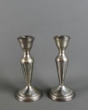 Pair of Weighted Sterling Silver Candle Holders