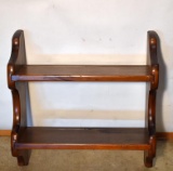 Small Vintage Ethan Allen Wall Plate Rack