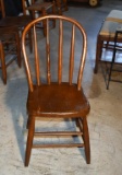 Antique Bent Wood Bow Back Chair