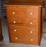 Vintage Pine 4-Drawer Chest