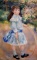 Framed Child in Blue Dress Decorative Print