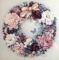 Framed Floral Wreath Print by Lena Liu, Numbered 397/3500, Signed