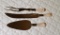 Vintage Mother of Pearl Handled Carving Set and Cake Knife