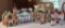 Lot of Four Dept 56 Snow Village Buildings with Lighting Accessories