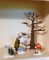 Lot of Dept 56 Snow Village Decorative Accessories: Tree, Birds, People