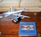 Model of Air Force One with Stand & Collector's Book