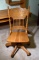 Contemporary Antique Style Pressed Oak Wood Office Chair