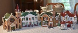 Lot of Four Dept 56 Snow Village Buildings with Lighting Accessories