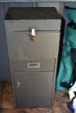 Rolling Metal File / Storage Cabinet with Lock & Key