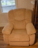 Tan Colored Lazy Boy Recliner, Suede Upholstery