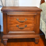 Two Drawer Side Table/ Nightstand