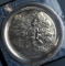 Geo. Washington Mint 1972 “Uncle Sam--” by N.C. Wyeth Sterling Silver Plate w/ Box