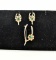 Nice Vintage Costume Wishbone Pin & Screwback Earrings Set