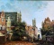 Robert Baillie (b 1949) Old World Street Scene, Oil on Canvas, Signed Lower Right