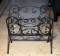 Elegant Wrought Iron Folding Magazine Rack