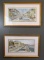 Framed Prints “Charleston's Church St.” (668/1000)&“Battery Walk” (887/1000) Signed Marilyn Morris)