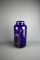 Vintage Cobalt Blue Crystal Vase “Fireflies” by Erte 1988, Franklin Mint