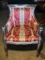 Gold & Red Brocade Empire Style Side Chair (Lots 43 and 44 Match.)