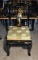 Oriental Black Lacquered Ladies Desk Chair