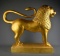Stunning 20” Golden Lion Decor Statue