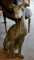 Striking 35” Greyhound Concrete Dog w/ Artistic Embellishment (Lots 96 & 97 Match)