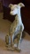 Striking 35” Greyhound Concrete Dog w/ Artistic Embellishment (Lots 96 & 97 Match)