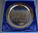 Danbury Mint “The Road-Winter” Sterling Silver w/ 24K Gold Plate w/ Box