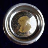 Franklin Mint 1972 “The John Adams” Sterling Silver w/ 24K Gold Plate w/ Box