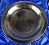 Franklin Mint 1972 “Mother & Child” by Irene Spencer Sterling Silver Plate w/ Box