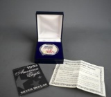 1999 American Eagle Fine Silver Coin, 1 Troy Ounce, w/ Box