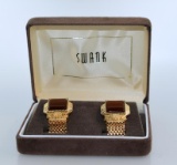 Nice Vintage Swank Cufflinks w/ Case